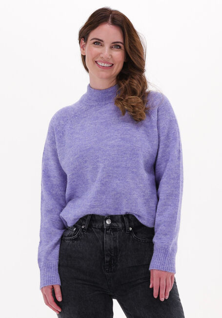 Paarse SELECTED WOMEN Trui LULU LS KNIT HIGH NECK B - large