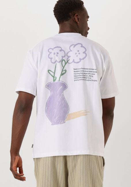 Witte WOODBIRD T-shirt WBBANE CRAY TEE - large