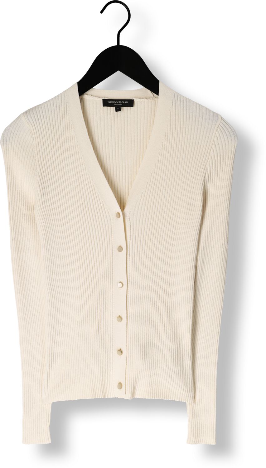 BRUUNS BAZAAR Dames Truien & Vesten Gallberry Carica Knit Cardigan Creme