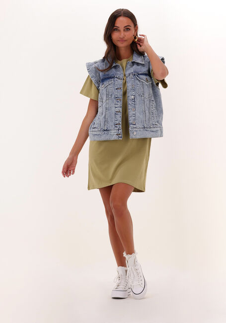 Blauwe NOTES DU NORD Gilet DEMI BLUE DENIM VEST - large