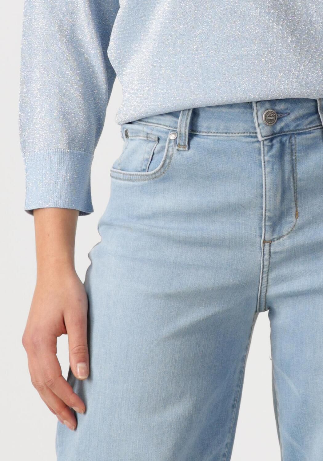 LIU JO Dames Jeans Ecs Autentic Flare R.w. Lichtblauw
