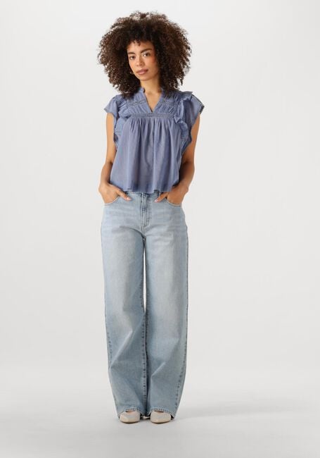 Blauwe NEO NOIR Blouses JAYLA S VOILE TOP - large