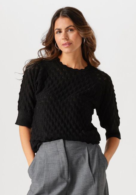 Zwarte OBJECT Top OBJSOLEJMA RE 2/4 PULLOVER - large