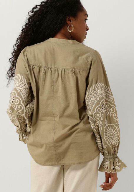 Groene SUMMUM Blouses TOP IVORY EMBROIDERY - large