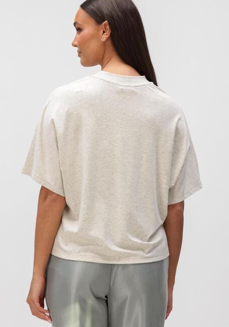 Lichtgrijze AIMEE THE LABEL T-shirt YARA TEE - large