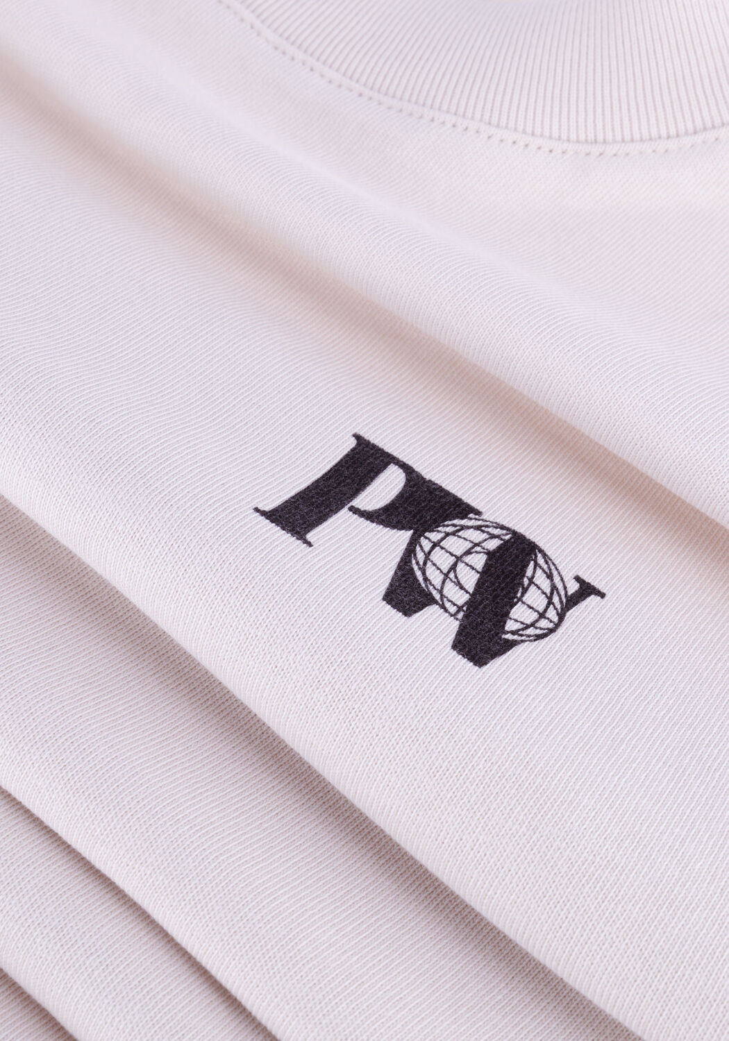 Gebroken wit PUREWHITE Polo / T-shirt CREWNECK JERSEY LONG SLEEVE WITH GRAPHIC PRINTS - large