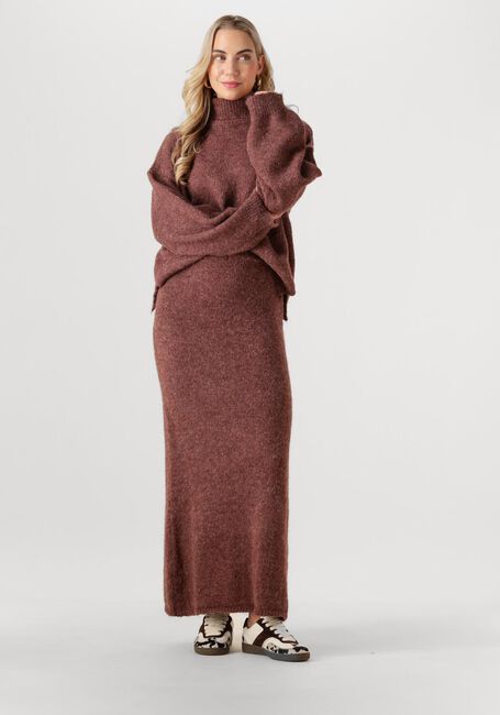 Bruine YDENCE Midirok KNITTED SKIRT EVELINE - large