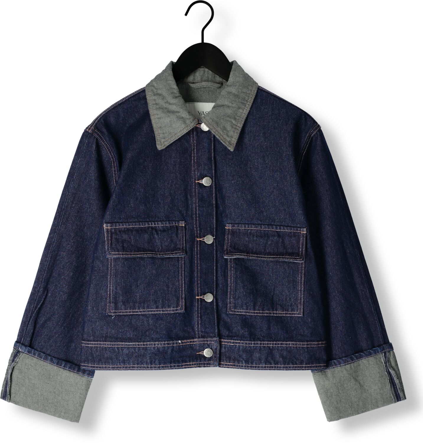 Y.A.S. Dames Jassen Yasmaria Ls Denim Jacket S. Donkerblauw