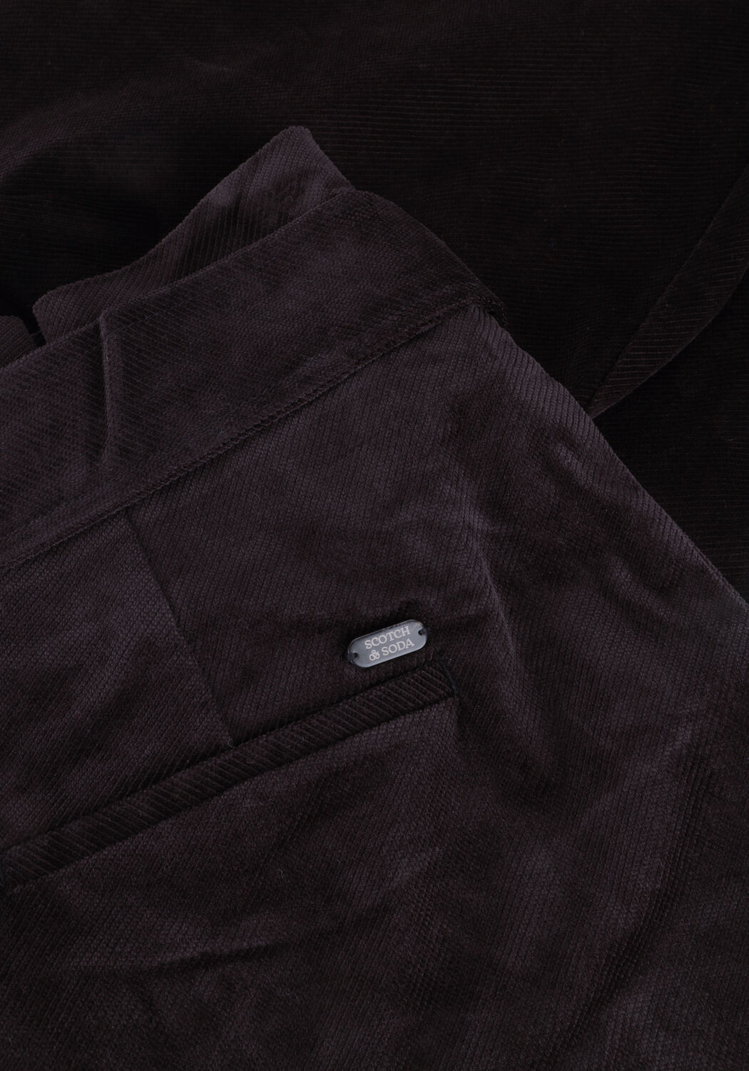 Zwarte SCOTCH & SODA Pantalon DAISY - HIGH RISE STRAIGHT LEG PAPERBAG TROUSERS - large