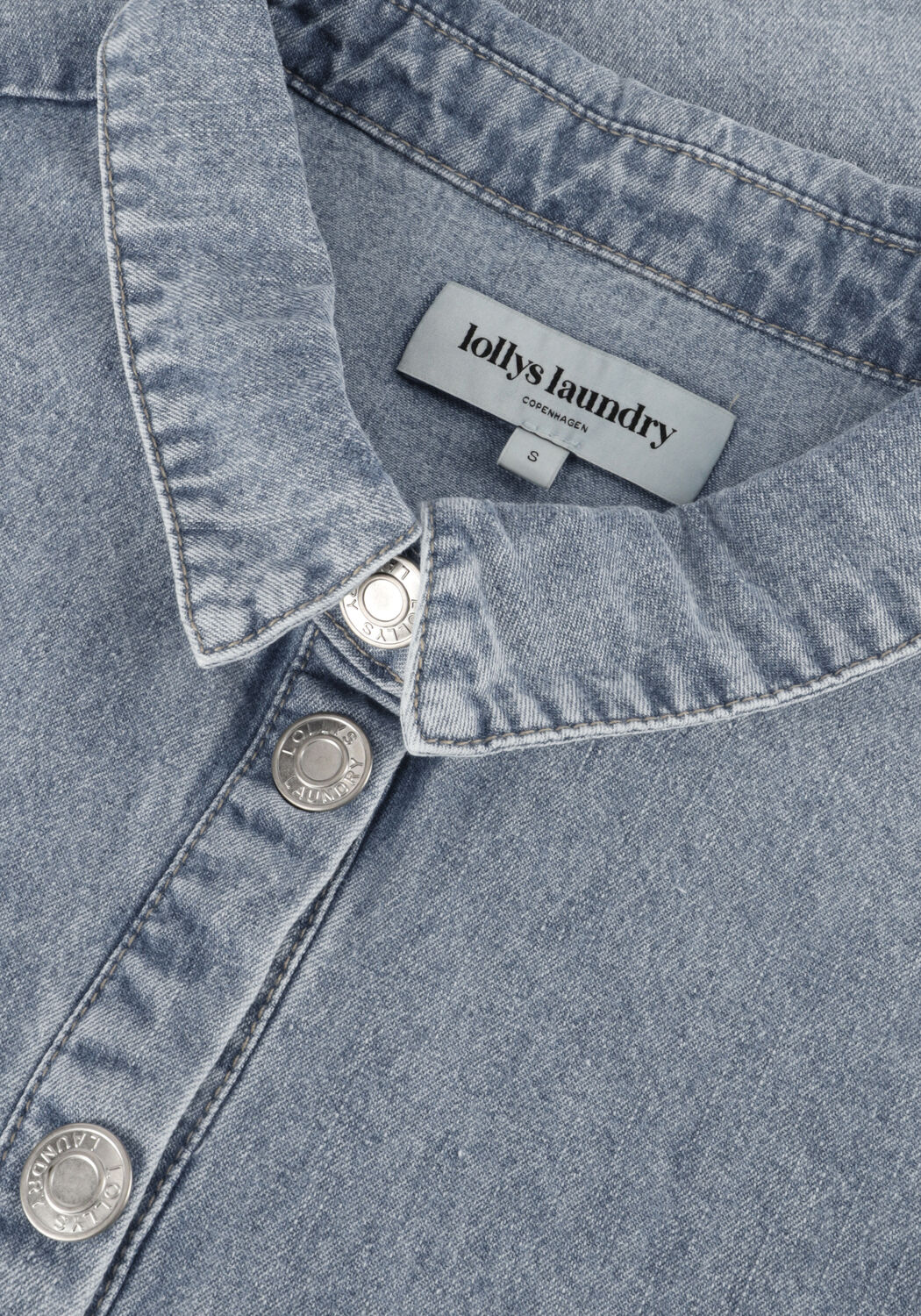 Blauwe LOLLYS LAUNDRY Blouses BONOLL SHIRT SS - large