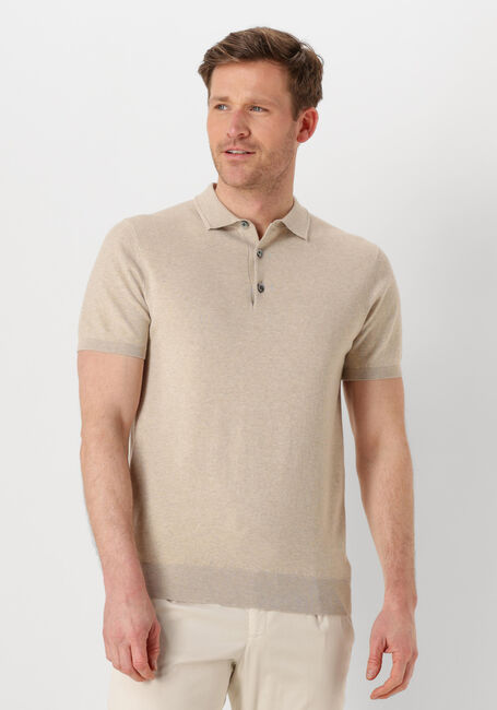 Beige PROFUOMO Polo POLO SHORT SLEEVE - large