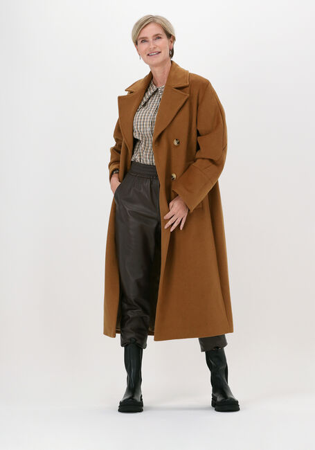 Bruine SELECTED FEMME Mantel SLFELLEN WOOL COAT B RUBBER K - large