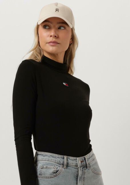 Zwarte TOMMY JEANS Coltrui TJW SLIM BADGE TURTLENECK - large
