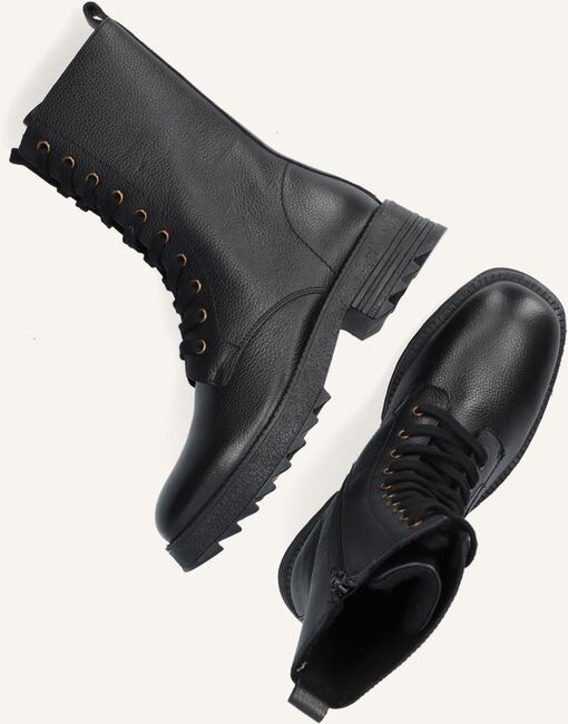 Zwarte WYSH Veterboots AMANDA Zwarte WYSH Veterboots AMANDA - large