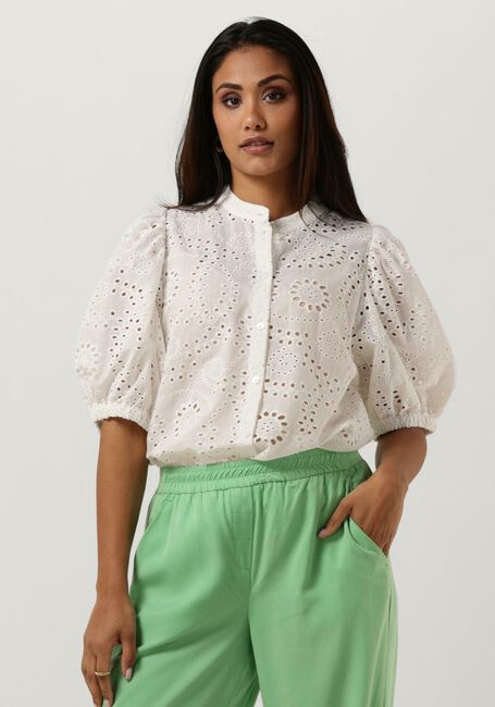 Witte SUMMUM Blouses BLOUSE CHIFFLY EMBROIDERY - large