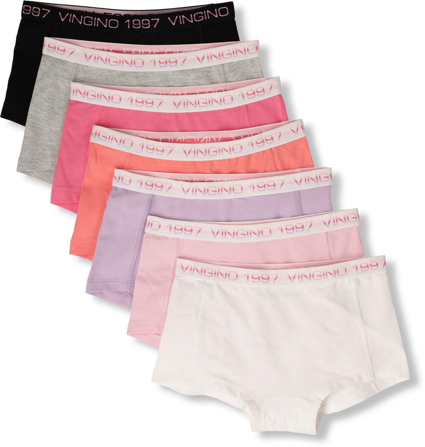 VINGINO Meisjes Nachtkleding Girls Boxer 7 Pack Multi