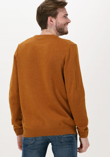 Oranje LYLE & SCOTT Trui CREW NECK LAMBSWOOL BLEND JUMP - large