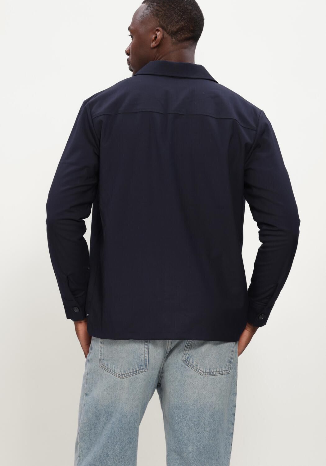 Donkerblauwe MATINIQUE Overshirt MADAMO - large
