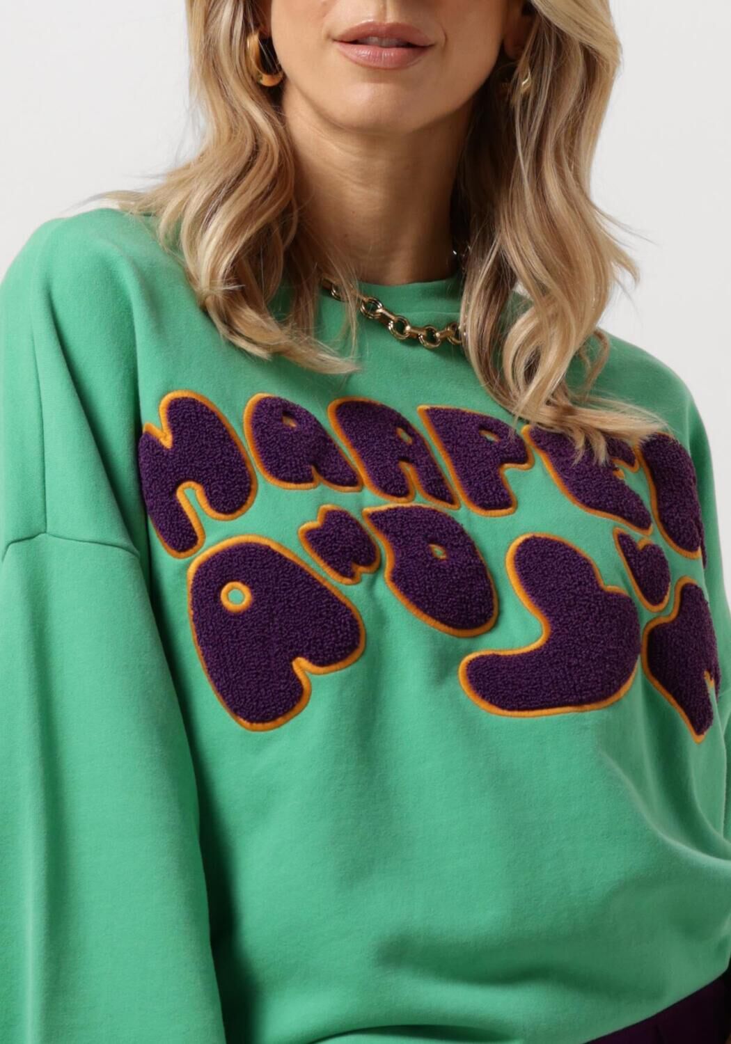 HARPER & YVE Dames Truien & Vesten Logo-sw Groen