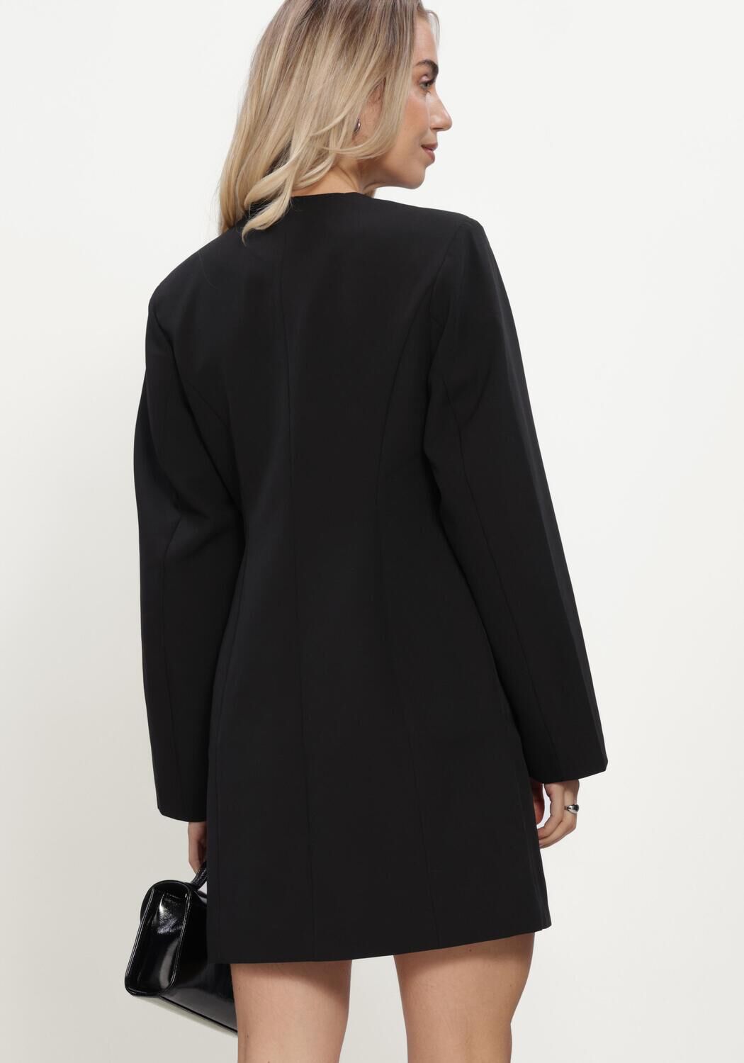 Zwarte Y.A.S. Blazer YASLAULIN SCULPTED BLAZER DRESS S - large
