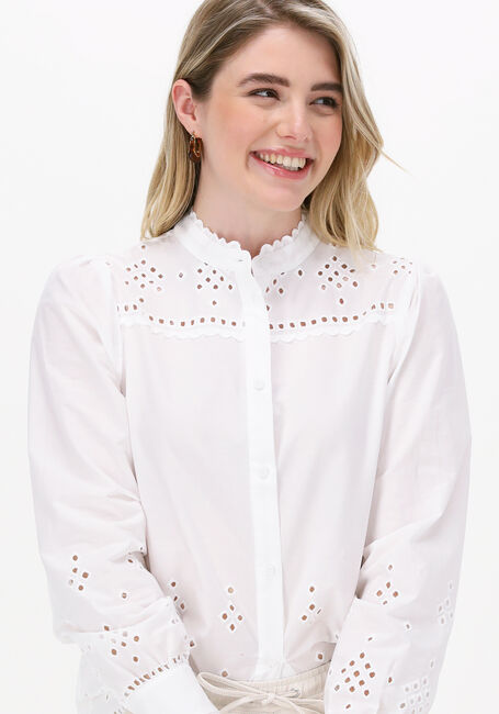 Witte LEVETE ROOM Blouses RIKO 3 TUNIC - large