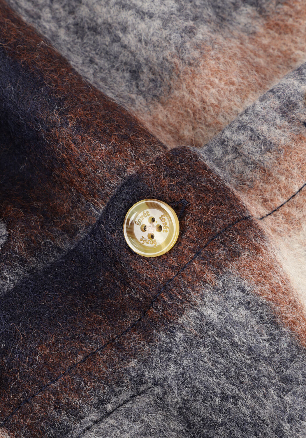 Blauwe FOR&Eacute;T Overshirt IVY OVERSHIRT - large