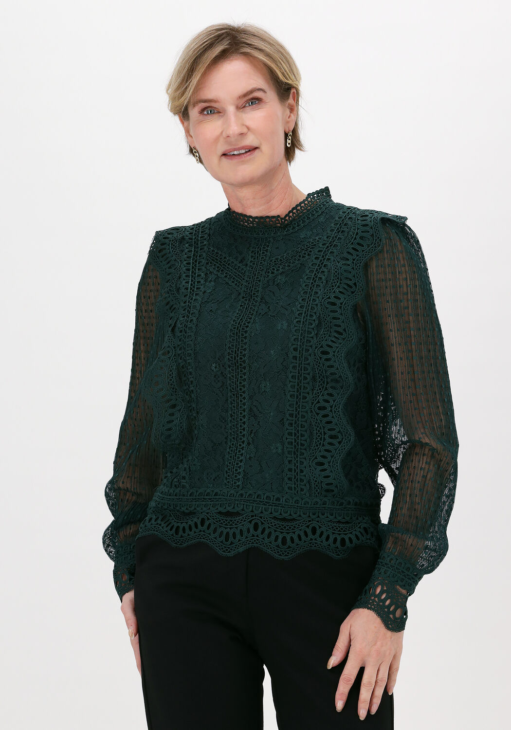 Kleding Dameskleding Tops & T-shirts Haltertops In groene haak Cover Up trui 