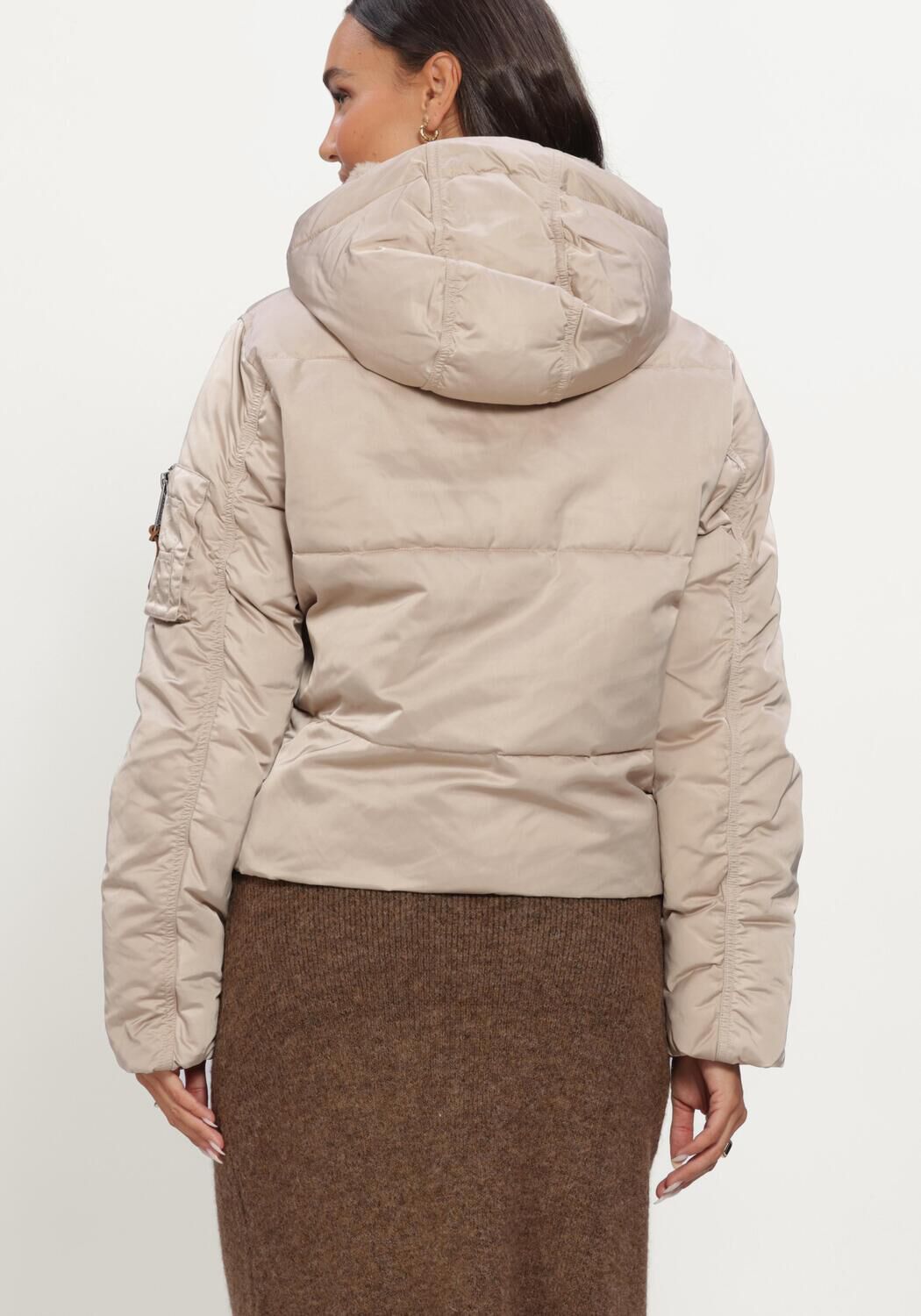 Beige MOSCOW Gewatteerde jas 04-08-ATLENA - large