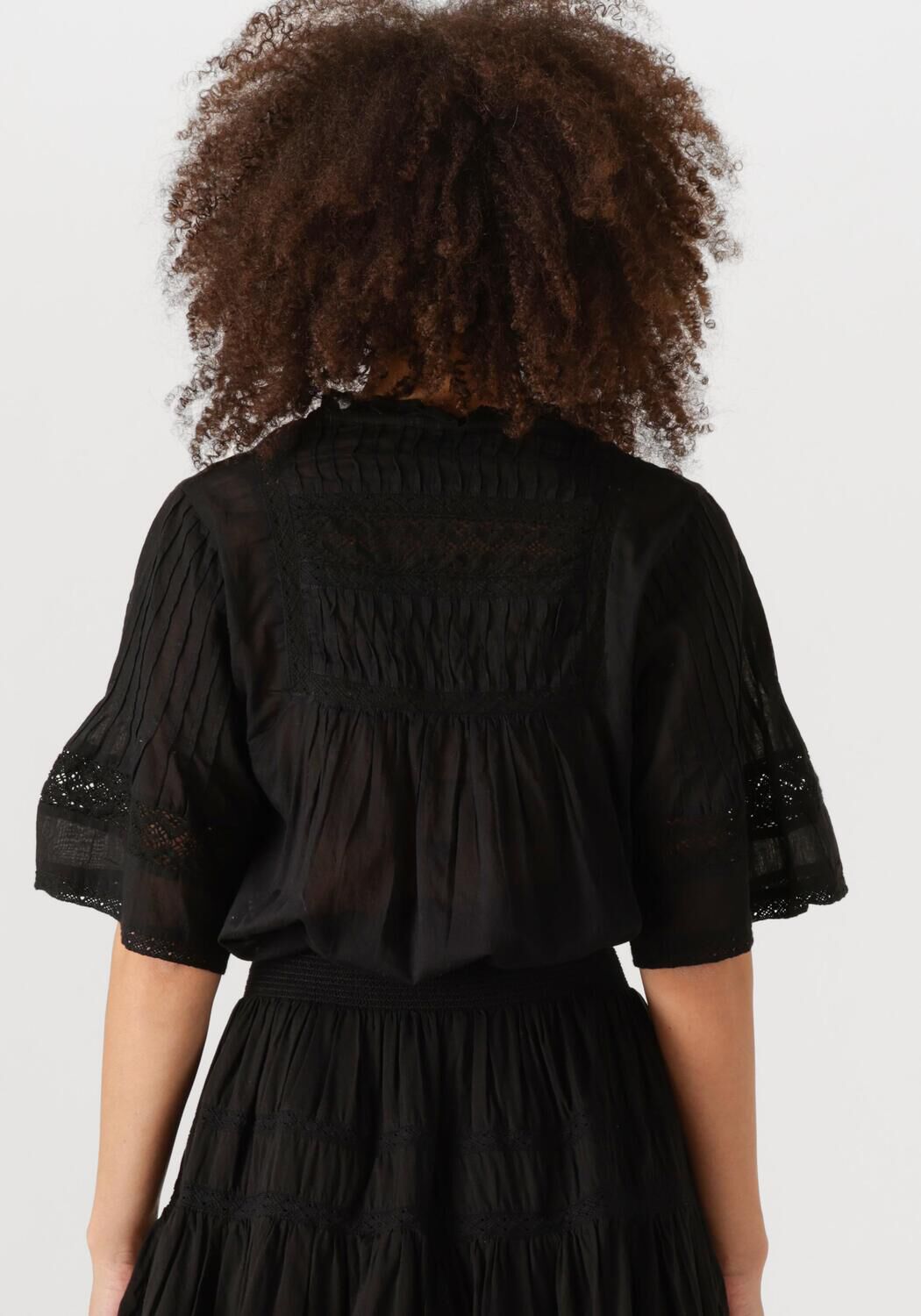 NEO NOIR Dames Blouses Siama S Voile Blouse Zwart