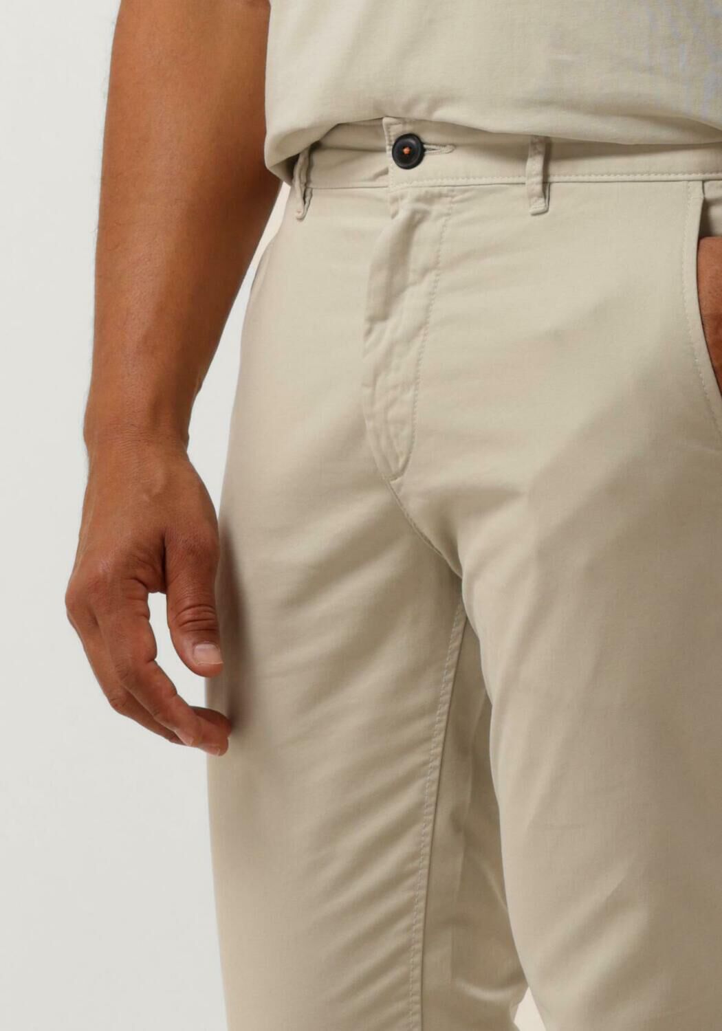BOSS Heren Broeken Chino_slim Zand