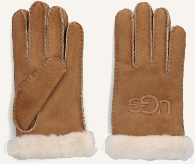 Cognac UGG Handschoenen SHEARLING UGG EMBROIDER GLOVE Cognac UGG Handschoenen SHEARLING UGG EMBROIDER GLOVE - large