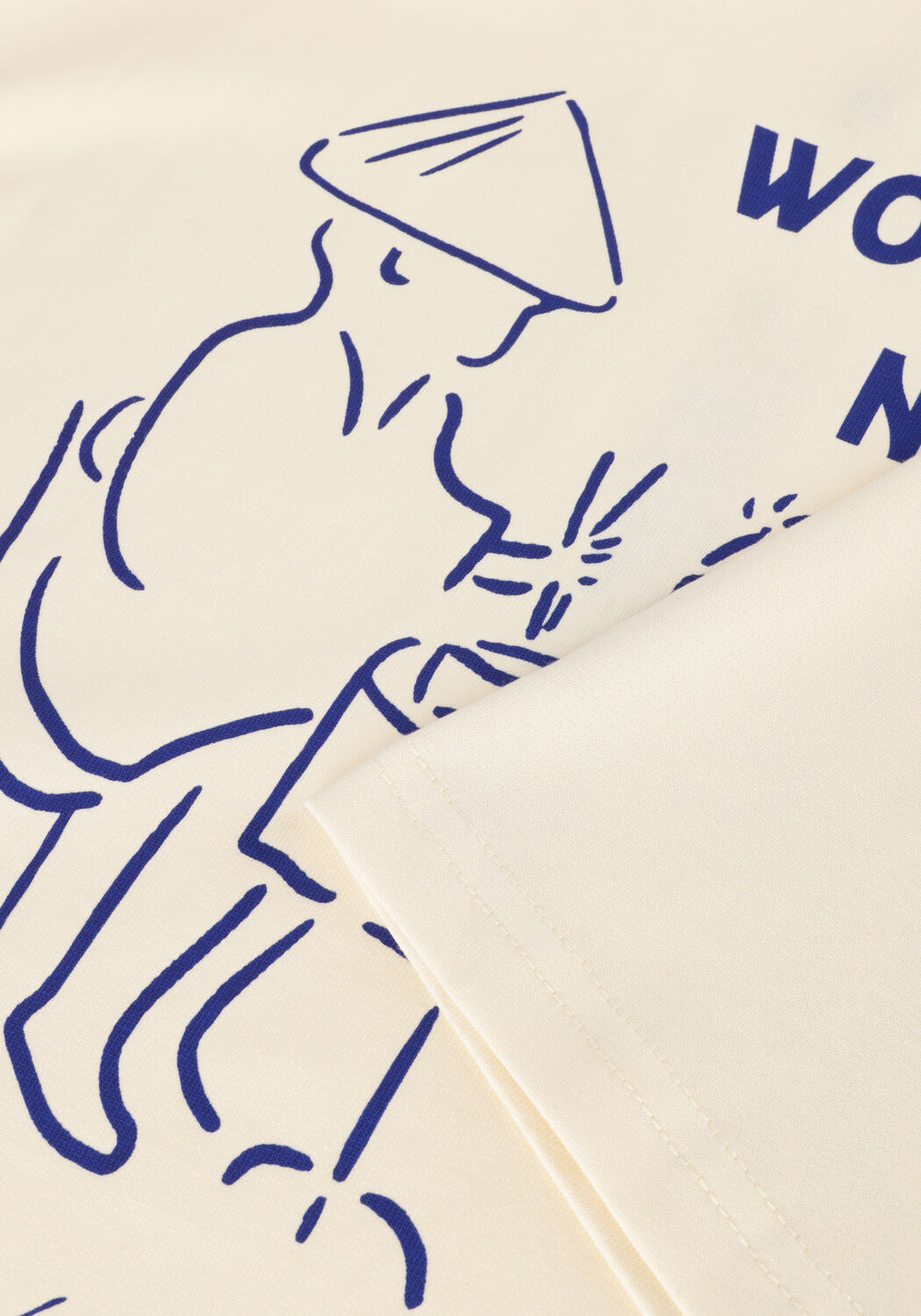 Gebroken wit WOODBIRD T-shirt WBBAINE NOODLE TEE - large