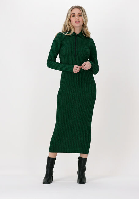 Groene ENVII Maxi jurk ANAPPLE LS DRESS 5357 - large