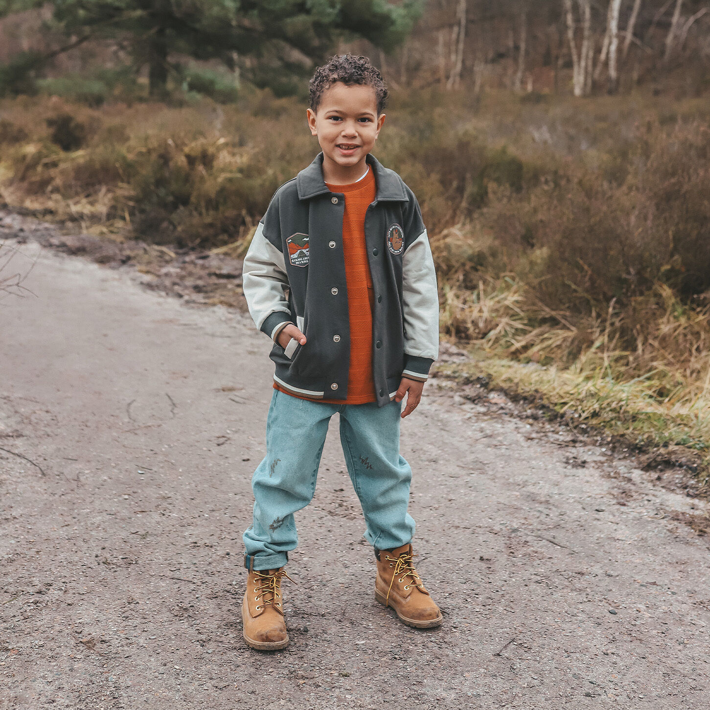 Donkergrijze YOUR WISHES Jack GATES OF THE ARTIC BOMBER - large