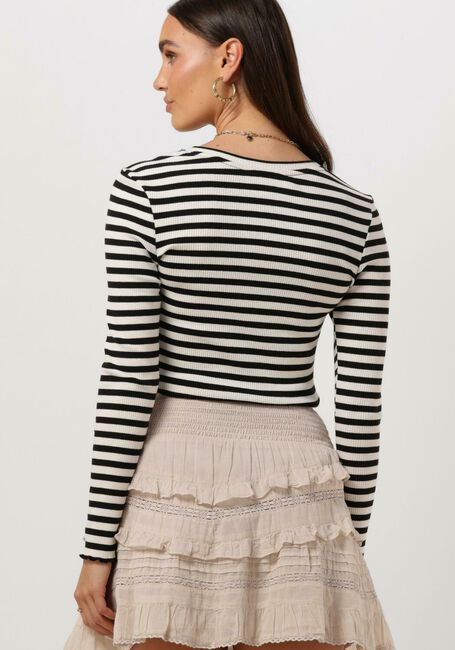 Witte SELECTED FEMME T-shirt ANNA LS CREW NECK TEE STRIPE - large