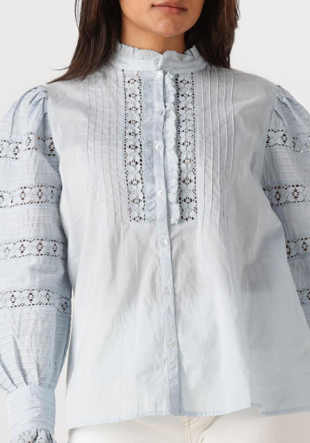 ANTIK BATIK Dames Blouses Lena Blouse Lichtblauw