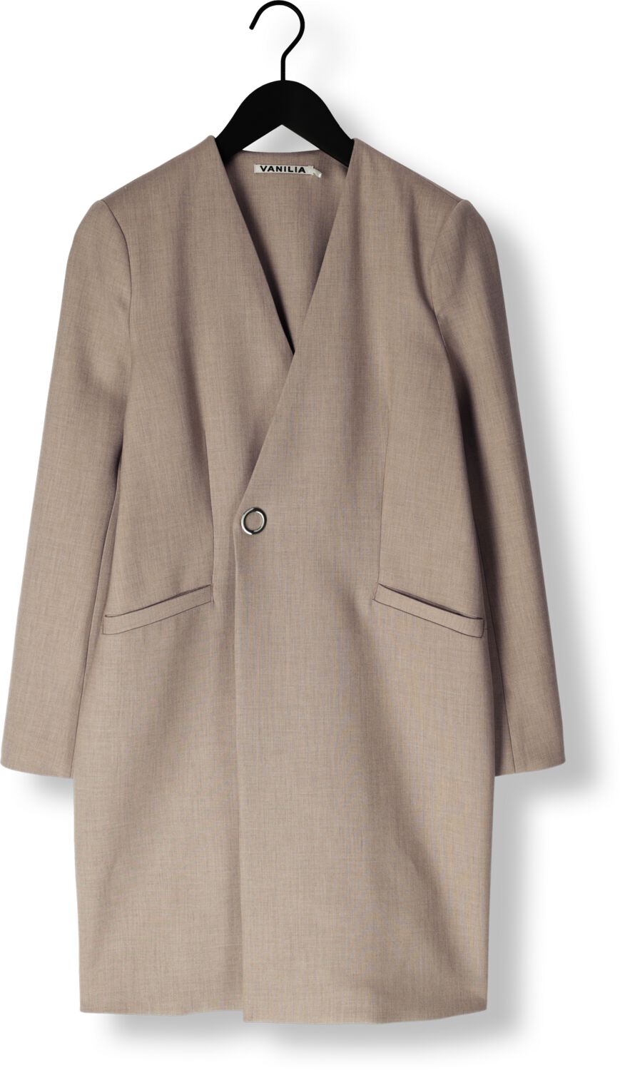 VANILIA Dames Blazers Long Viscose Taupe