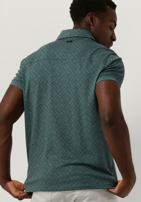 Groene PME LEGEND Polo SHORT SLEEVE POLO JACQUARD JERSEY - large