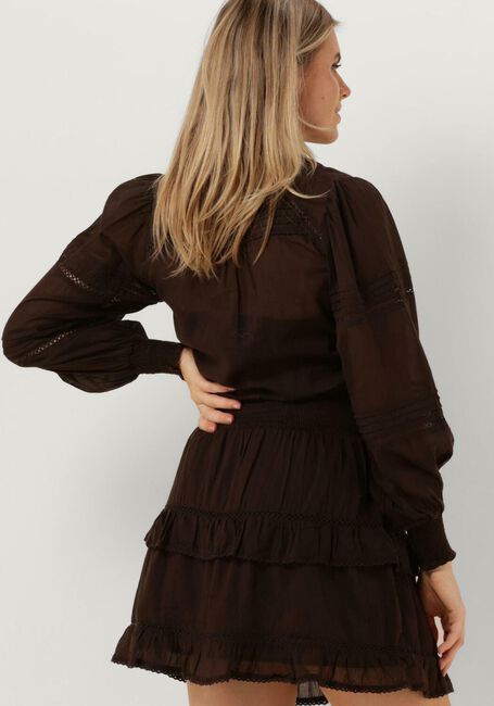 Bruine NEO NOIR Mini jurk MILAN S VOILE DRESS - large
