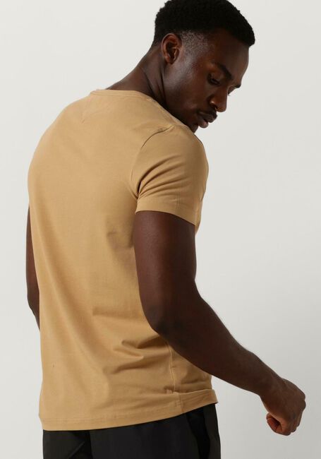 Khaki TOMMY HILFIGER T-shirt STRETCH SLIM FIT TEE - large