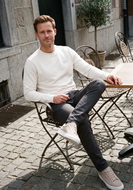 Donkergrijze CAST IRON Lange broeken CYLAS TAPERED CHINO MEGDA POWER - large