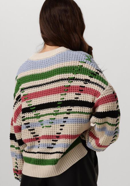 Gebroken wit OBJECT Trui OBJTUJA KNIT L/S OZ PULLOVER - large