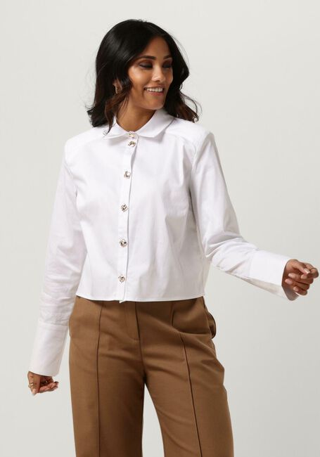 Witte NOTES DU NORD Blouse IBI SHOULDER PAD SHIRT - large