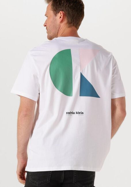 Witte CALVIN KLEIN T-shirt SS 20S CK BHS LG GRP - large