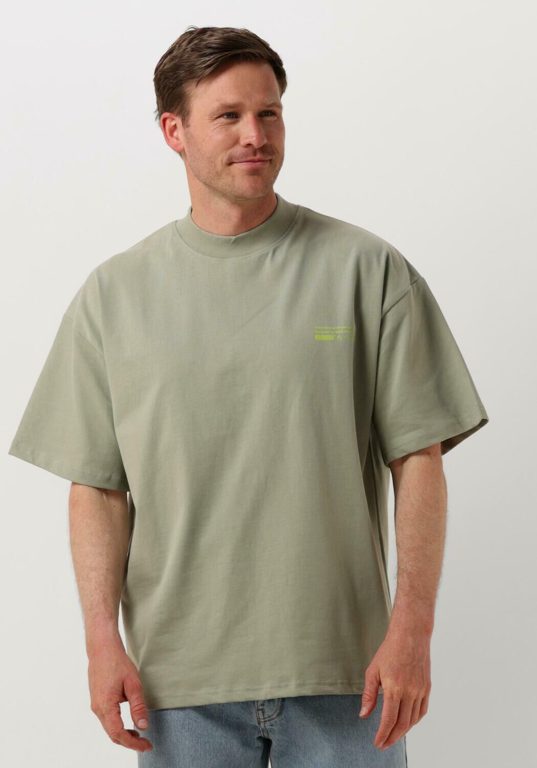 WOODBIRD Heren Polo's & T-shirts Wbbose Tech Tee Groen