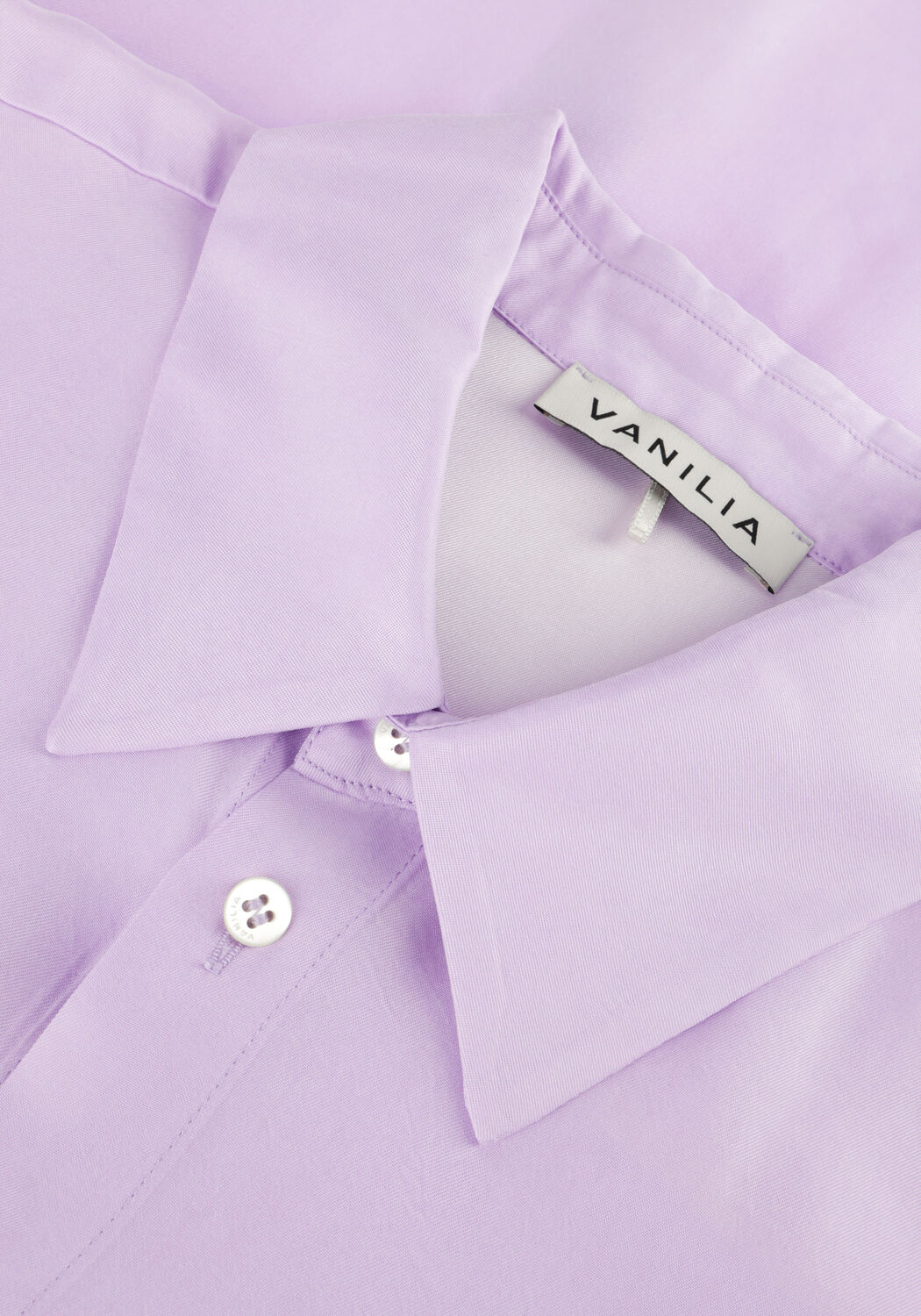 Paarse VANILIA Blouses RELAX SATIN SHIRT - large