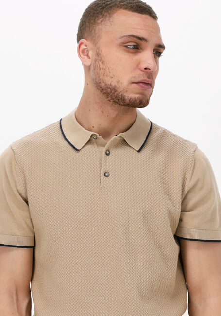 Groene SELECTED HOMME Polo SLHHANK SS KNIT BUTTON POLO - large
