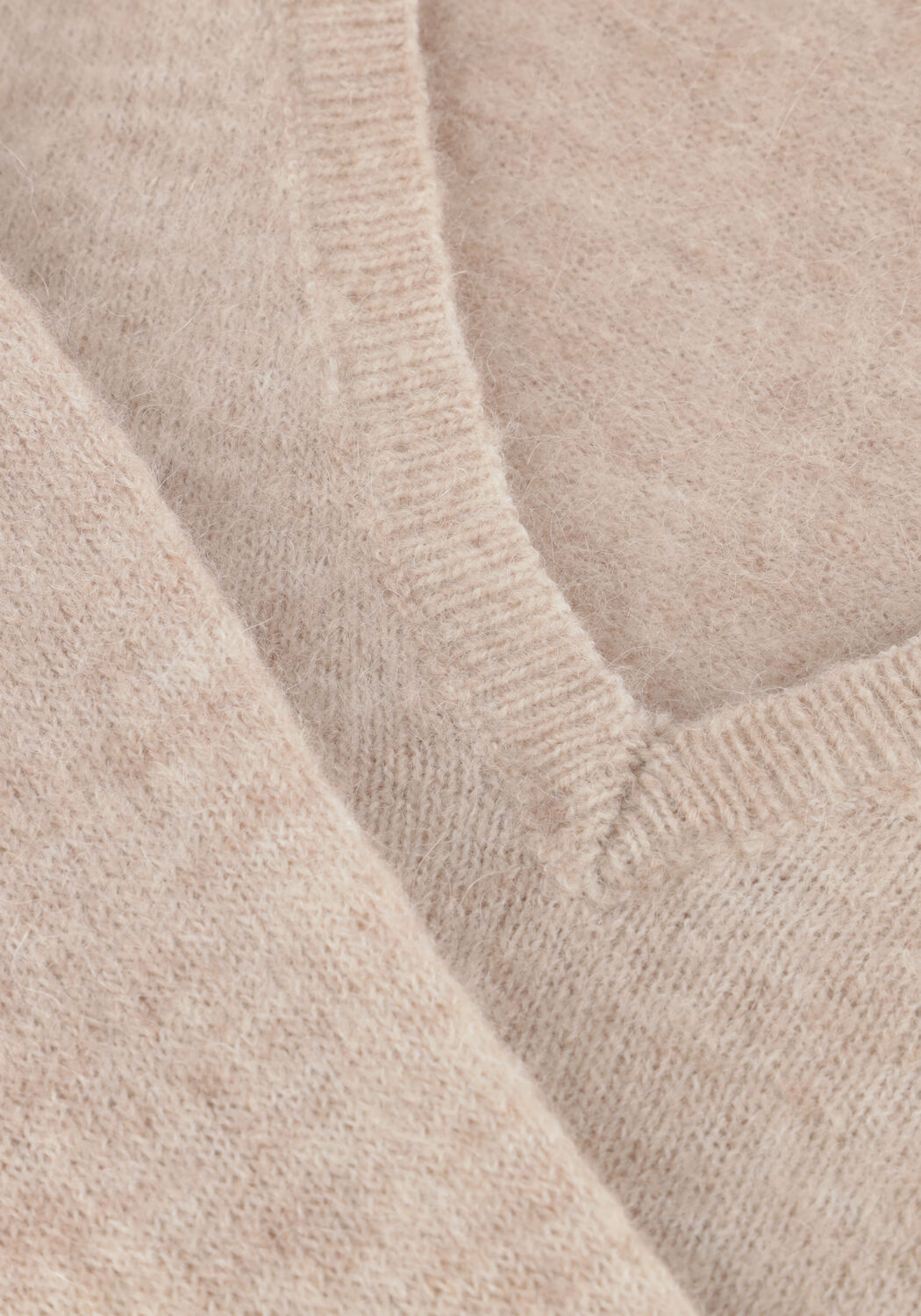 Beige SELECTED WOMEN Trui SLFLULU NEW LS KNIT V-NECK B NOOS - large