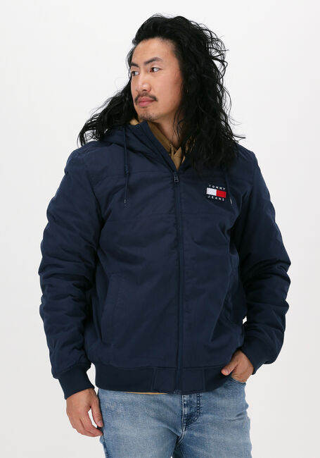 Blauwe TOMMY JEANS Jack TJM FLEECE LINED SHELL JACKET - large