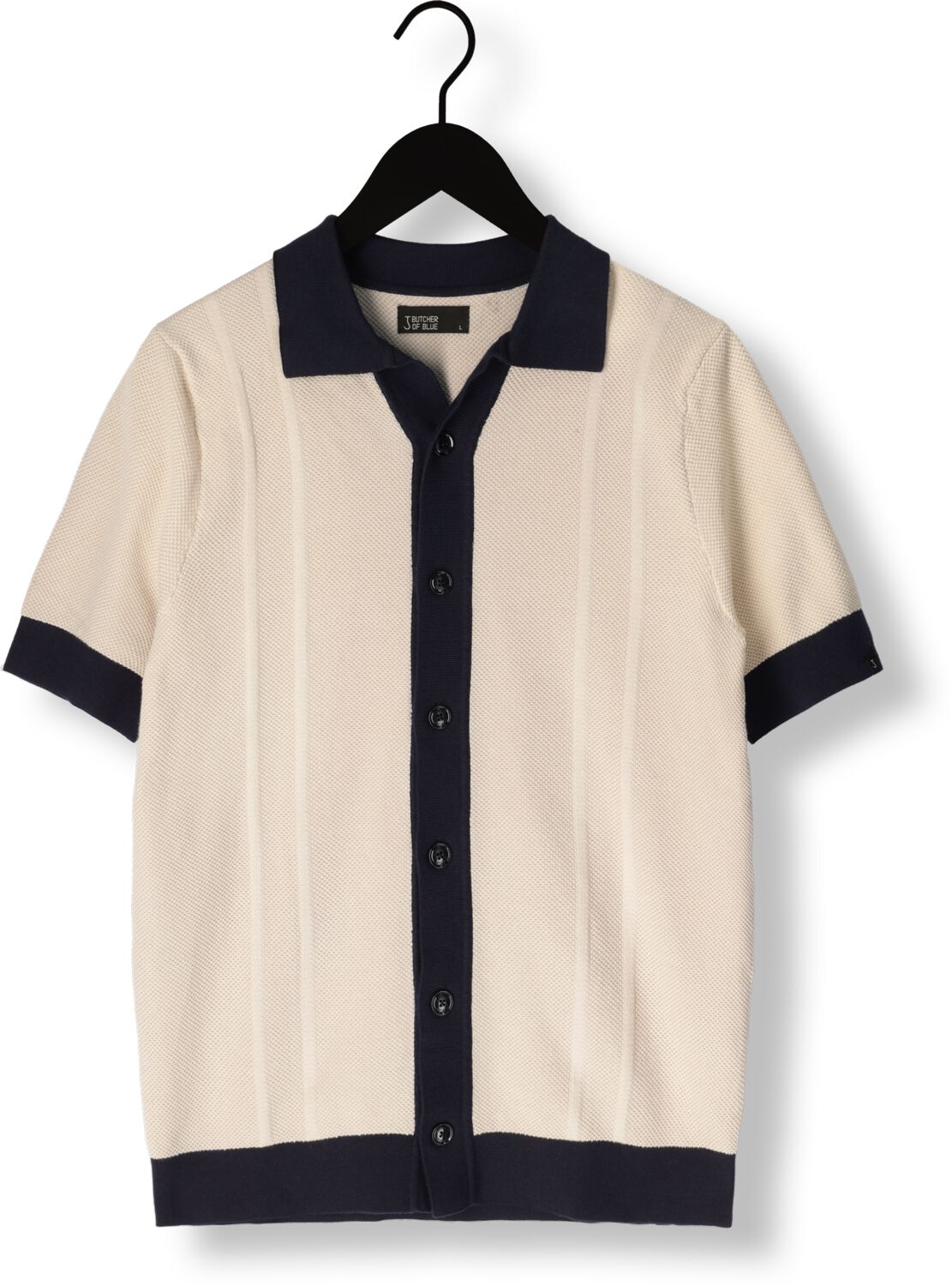 BUTCHER OF BLUE Heren Polo's & T-shirts Ripley Knit Ct Shirt Beige